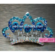 Mode royal blue concours princesse couronne pour les filles
